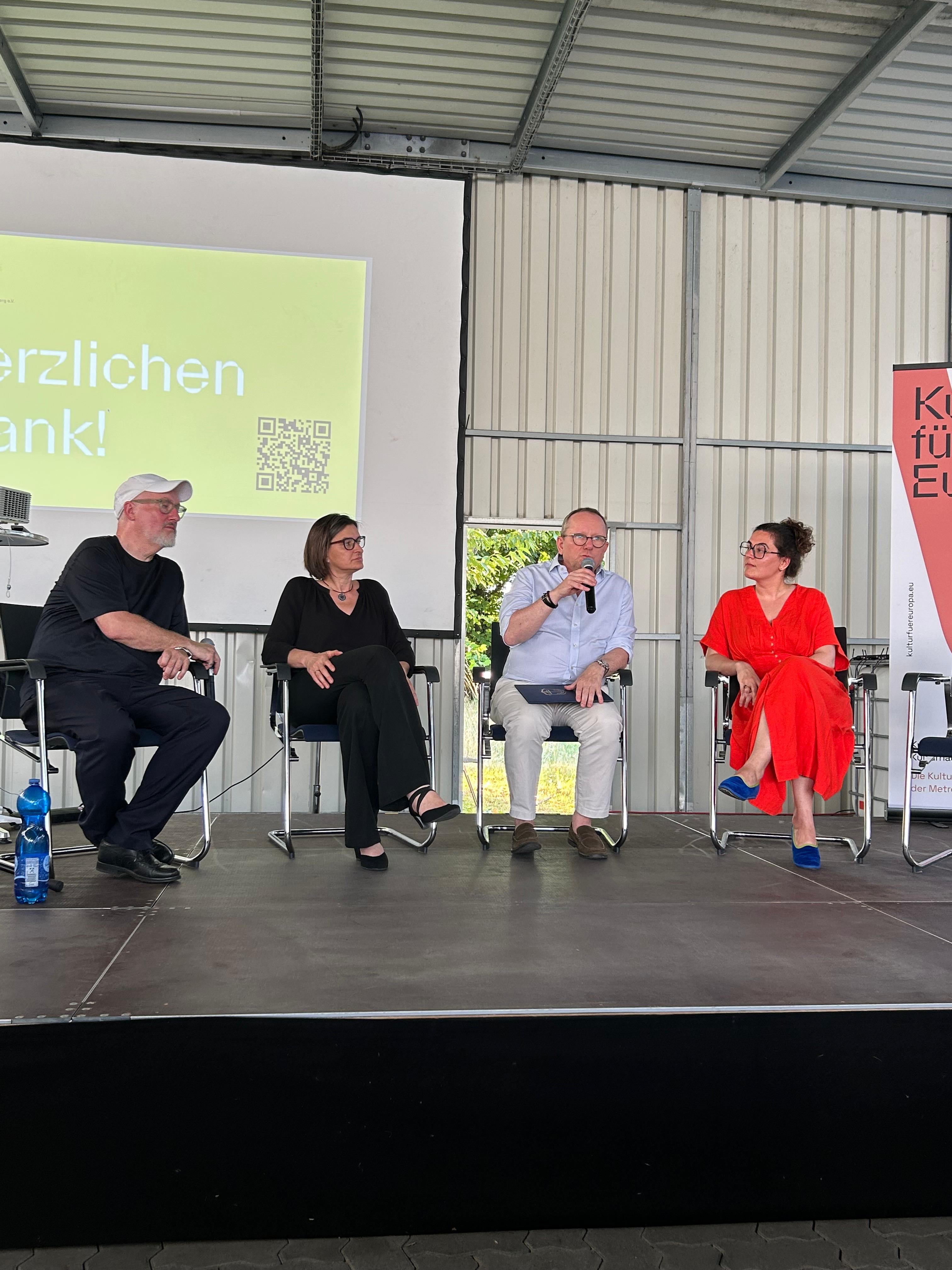 Podiumsgespräch bei der Veranstaltung in Ludwigshafen